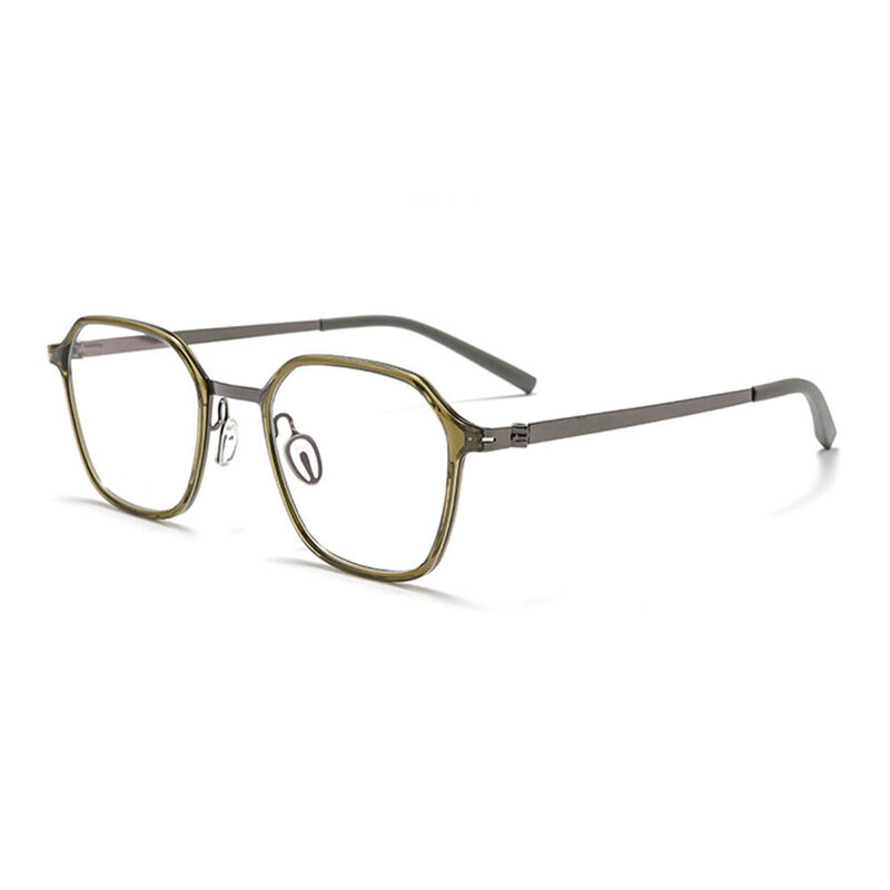Lunettes de Vue Coli Géométrique Vert