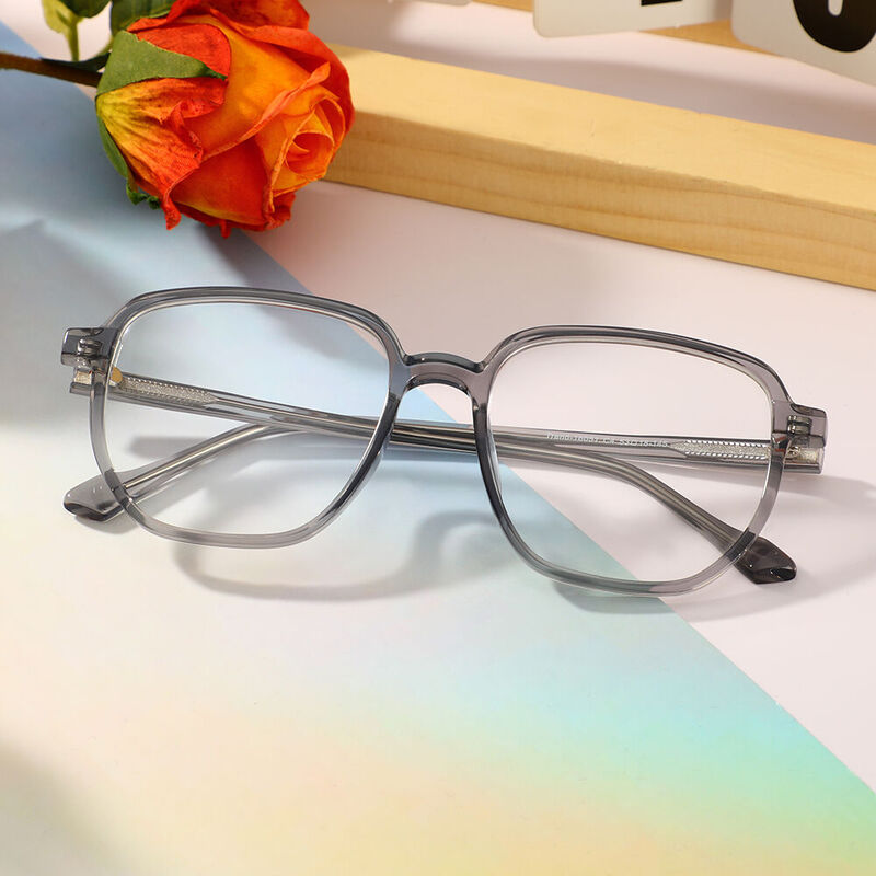 Ferdinand Square Gray Glasses