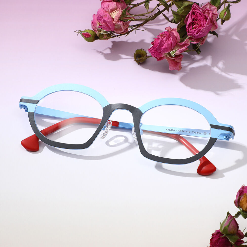 Bartholom Oval Blue Glasses