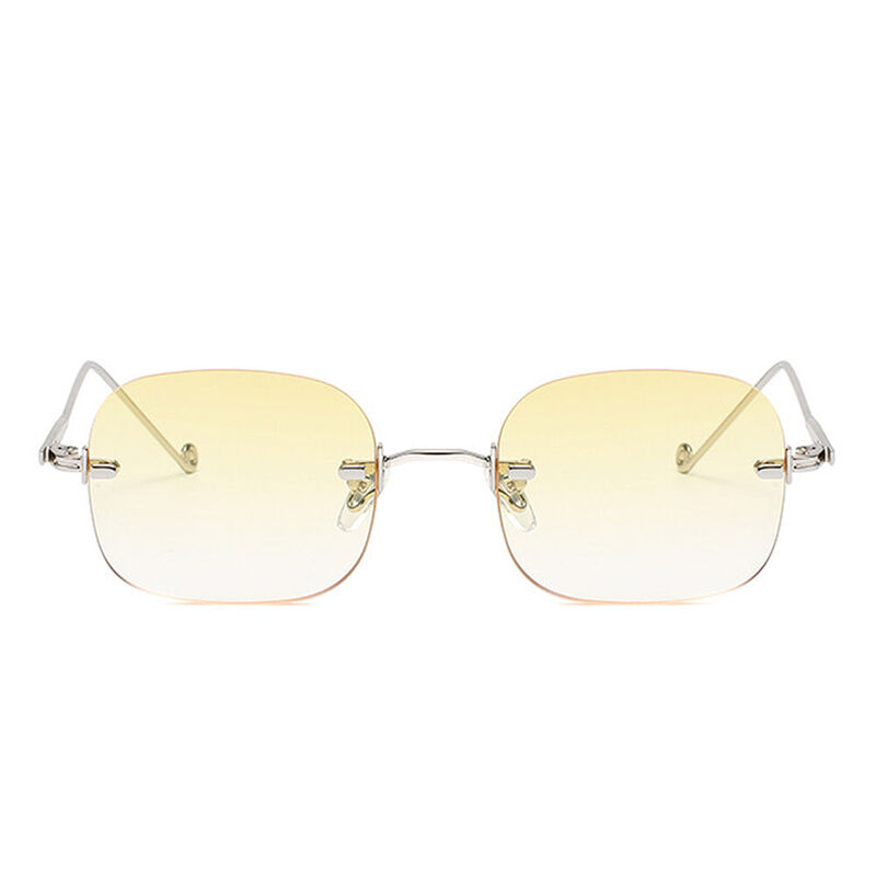 Audrey Square Yellow Sunglasses