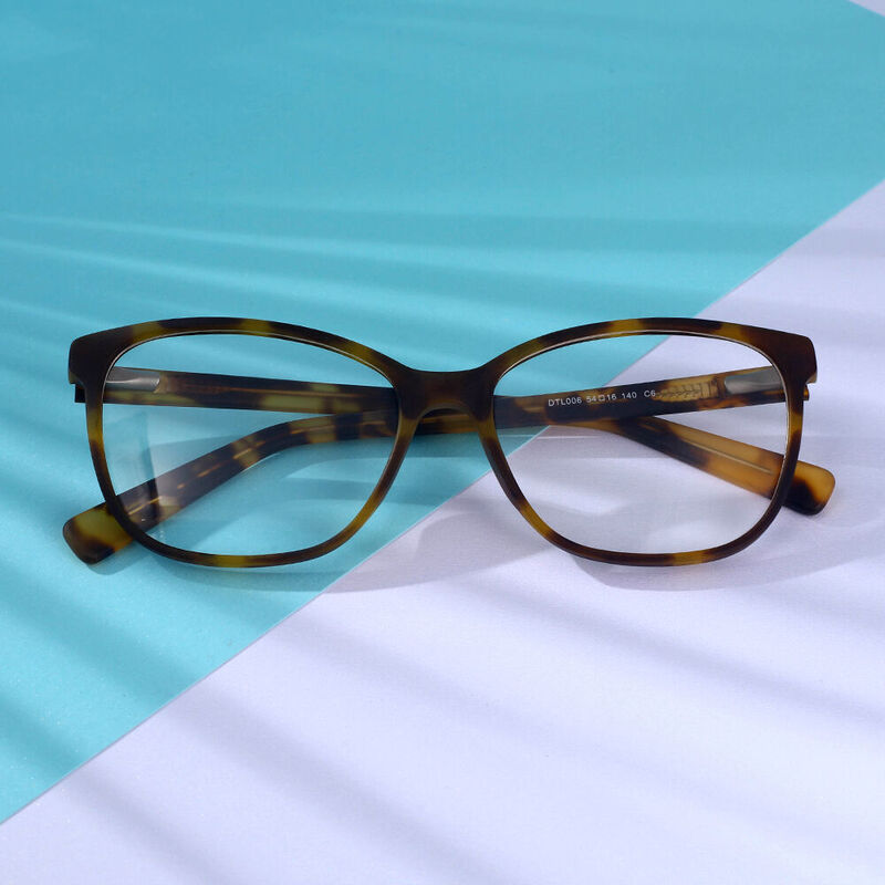 Lush Square Tortoise Glasses