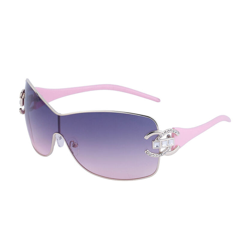 Nicola Oval Pink Sunglasses