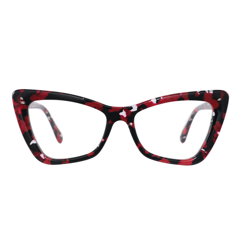 Silva Cat Eye Red Glasses