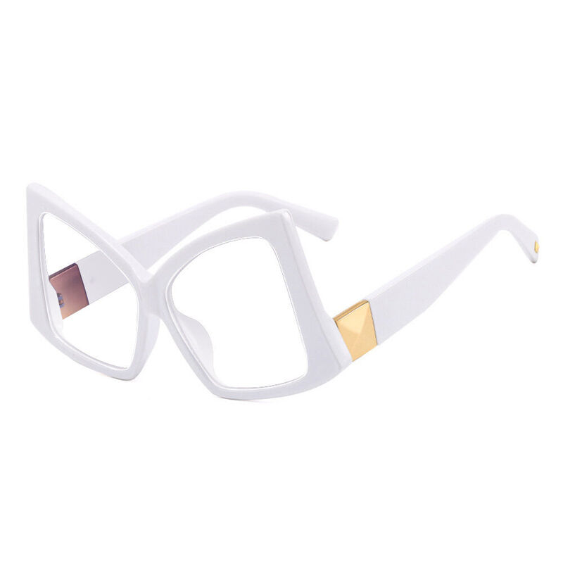 Zebu Cat Eye White Glasses