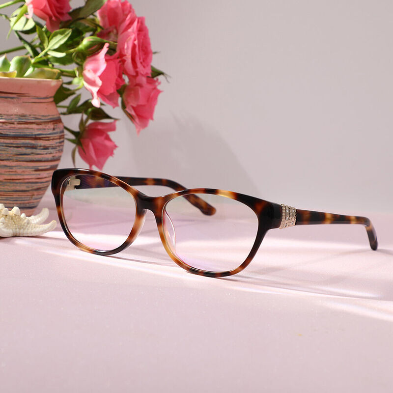 Wollast Rectangle Tortoise Glasses