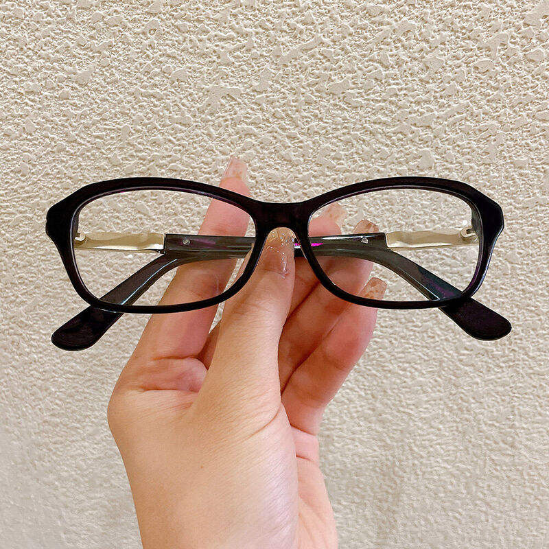 Steinbecie Rectangle Purple Glasses