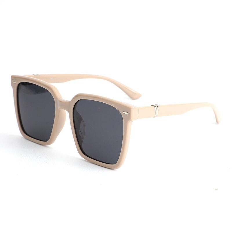 Roderick Quadratische Graue Sonnenbrille