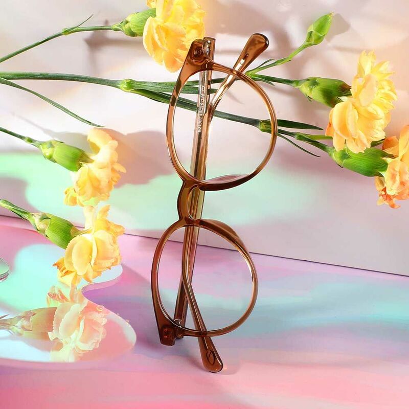 Samantha Round Brown Glasses