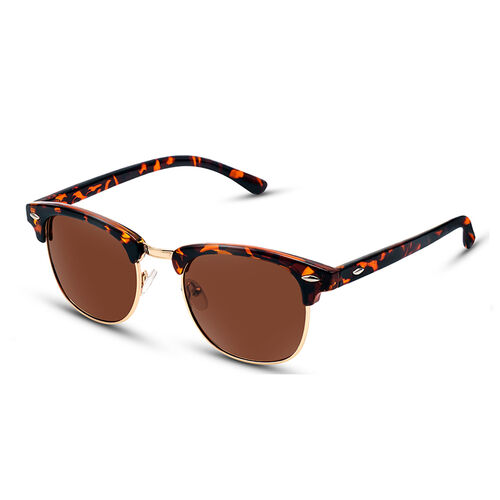 Well-cultured Square Tortoise/Brown Sunglasses