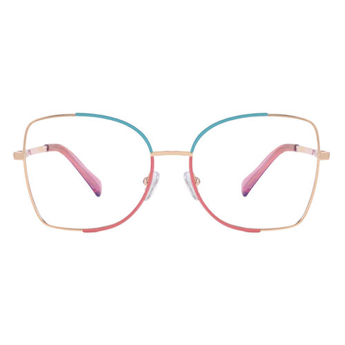 Darielle Cat Eye Pink Blue Glasses