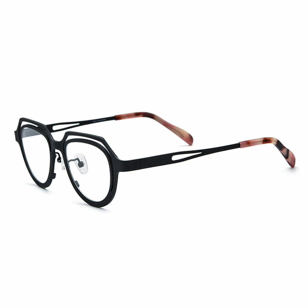 Gallacher Geometrische Schwarze Brille