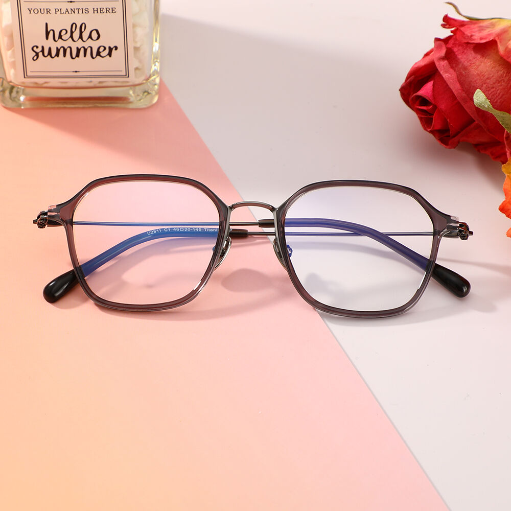 Elsie Geometric Gray Glasses