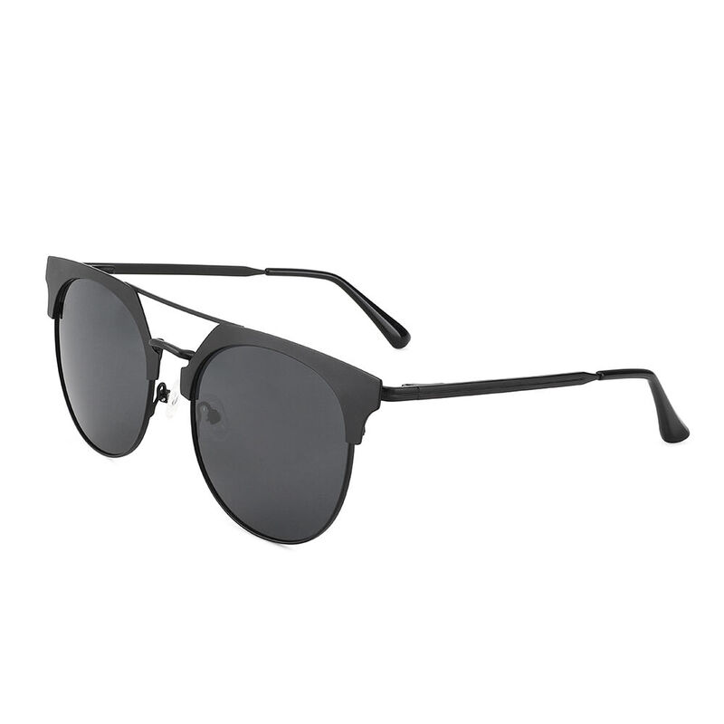 Barkeley Aviator Black Sunglasses