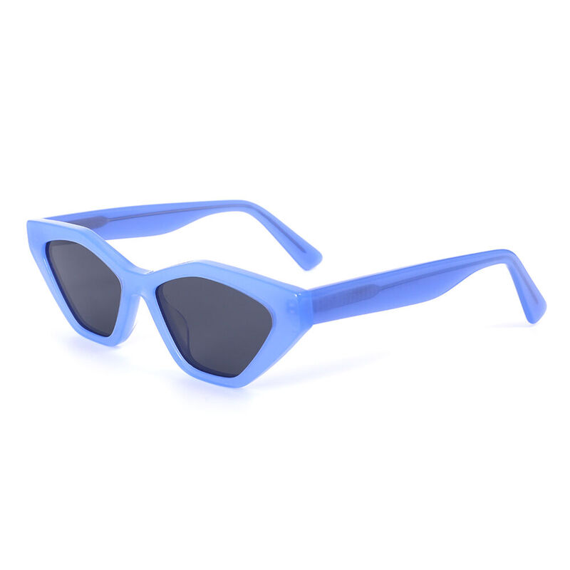 Octavia Cat Eye Blue Sunglasses