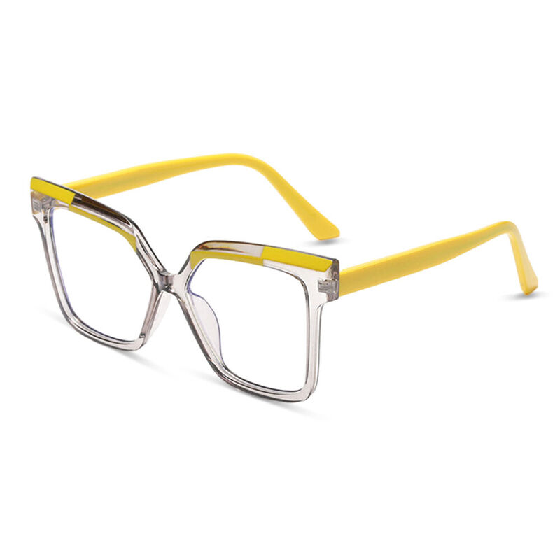 Gloria Cat Eye Yellow Glasses