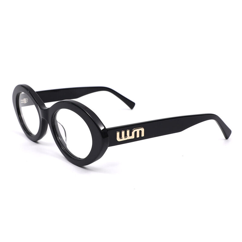 Maree Oval Black Glasses