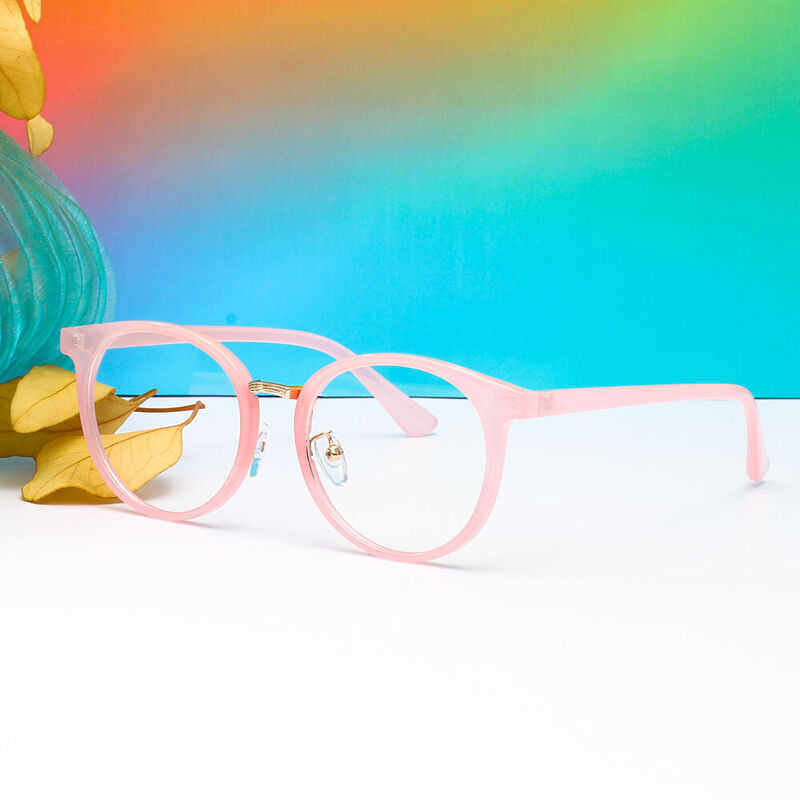 Armste Round Pink Glasses