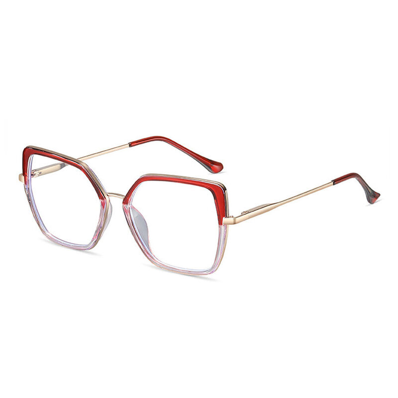 Jackso Cat Eye Red Glasses