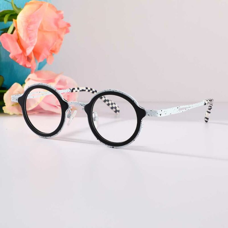 DuBois Quadratische Schwarze Weiße Brille