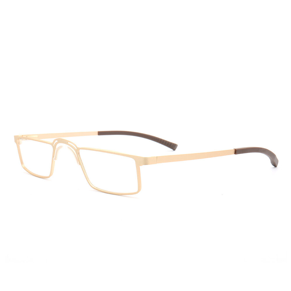 Benedict Rechteckige Goldene Brille