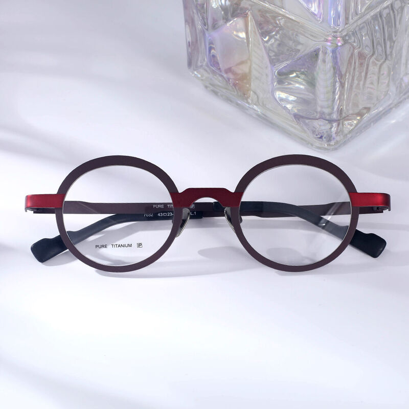 Machinist Round Red Glasses