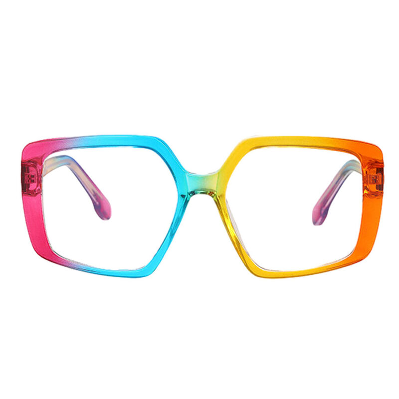 Stancho Geometric Rainbow Glasses