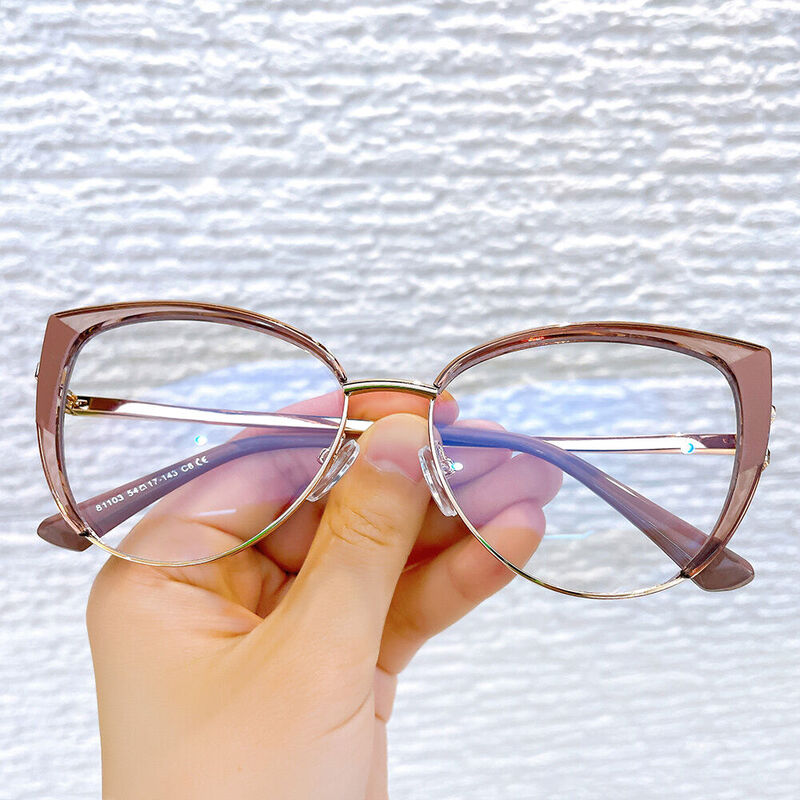 Doona Cat Eye Brown Glasses