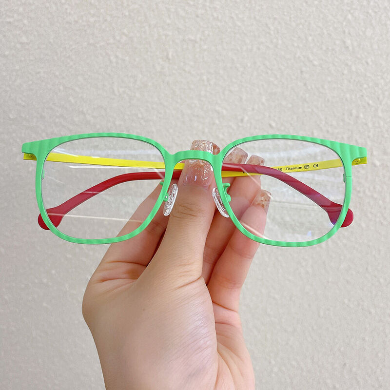 Chade Quadratische Grüne Brille