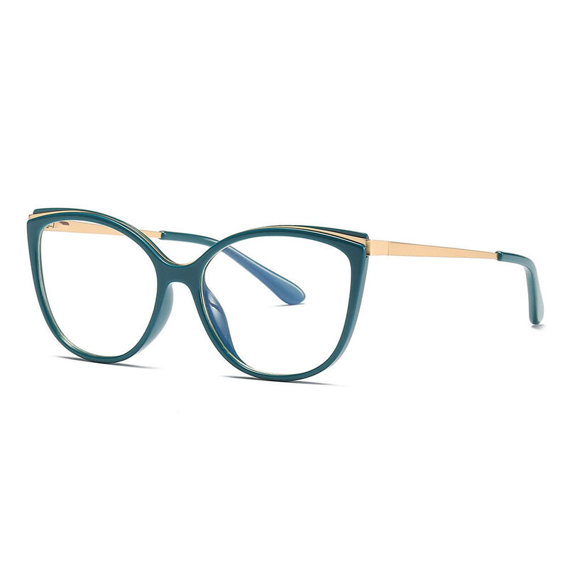 Nicholas Cat Eye Green Glasses