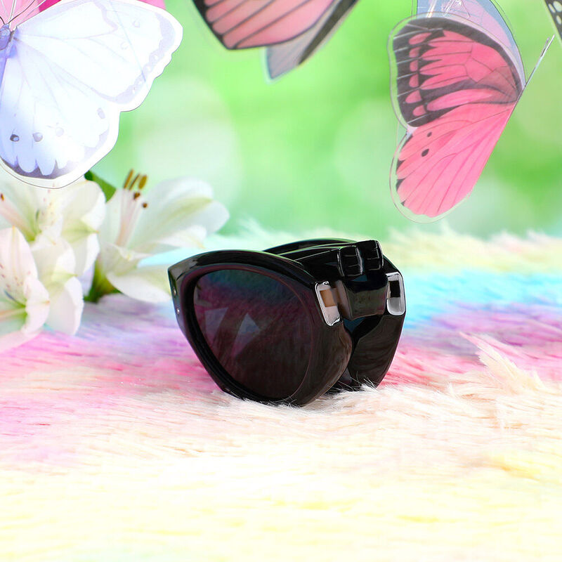 Sandy Cat Eye Schwarze Sonnenbrille