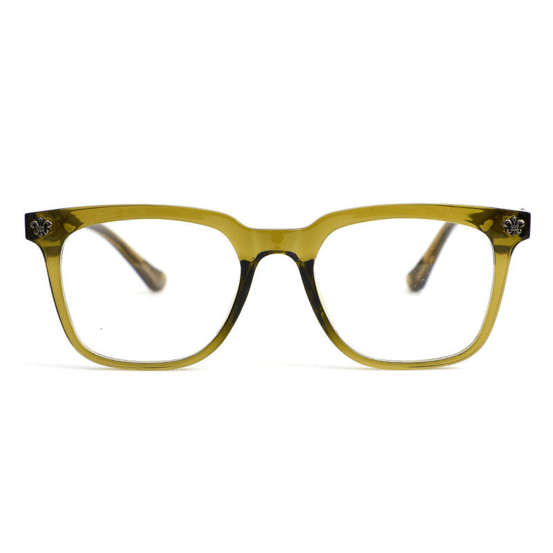 Madge Square Green Glasses