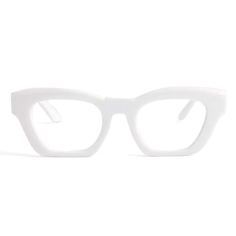 Trista Quadratische Weiße Brille