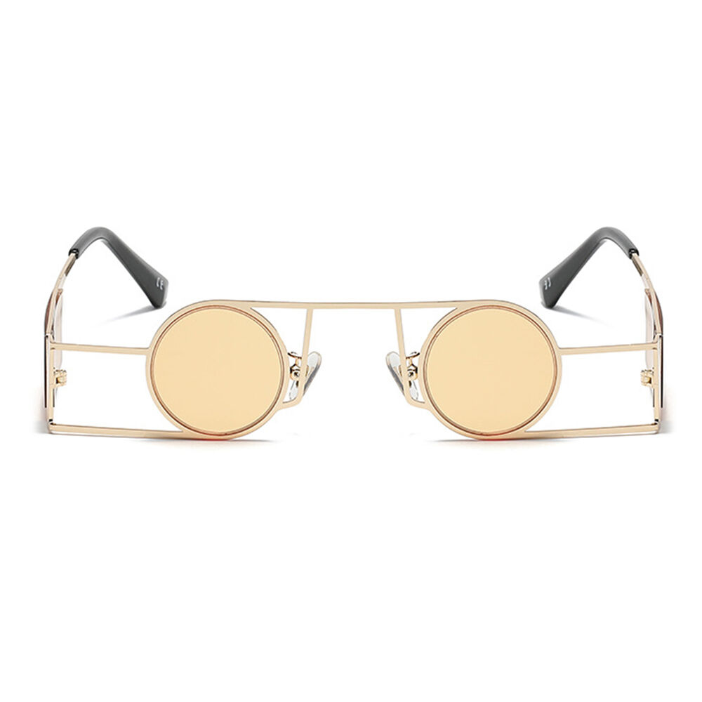 Olga Round Yellow Sunglasses