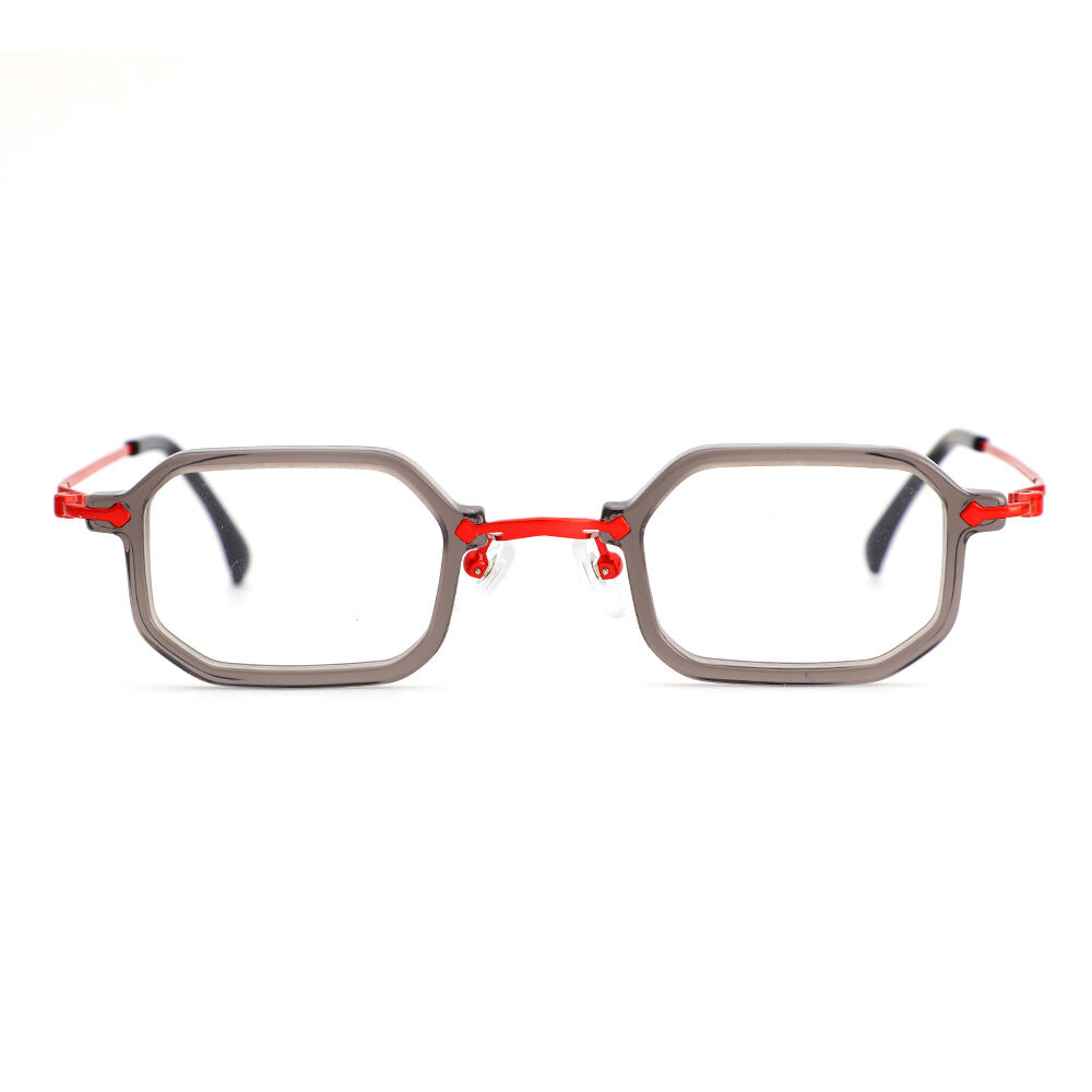 Perry Rectangle Grey Glasses