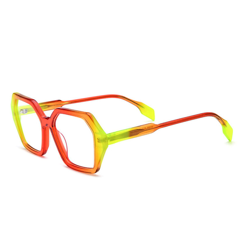 Sylvan Geometric Yellow Glasses