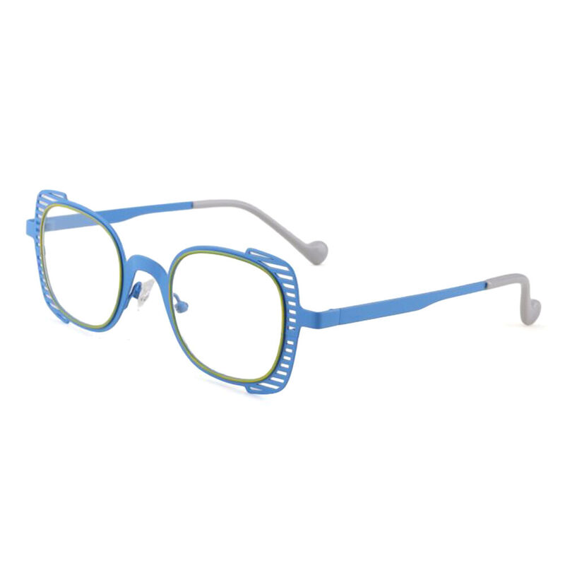 Colbert Square Blue Glasses