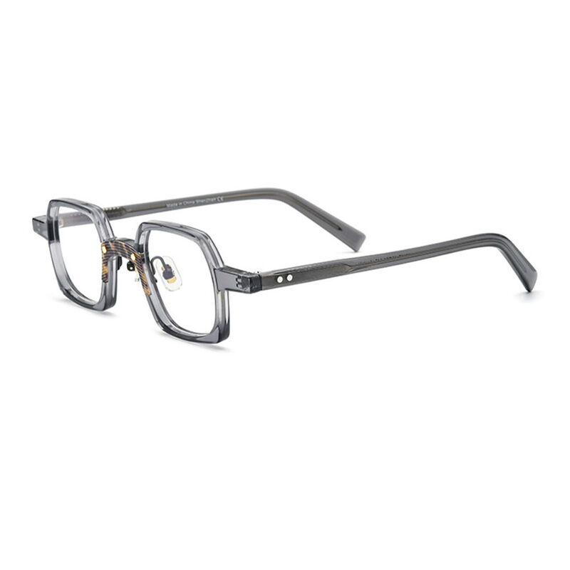 Nahum Square Gray Glasses