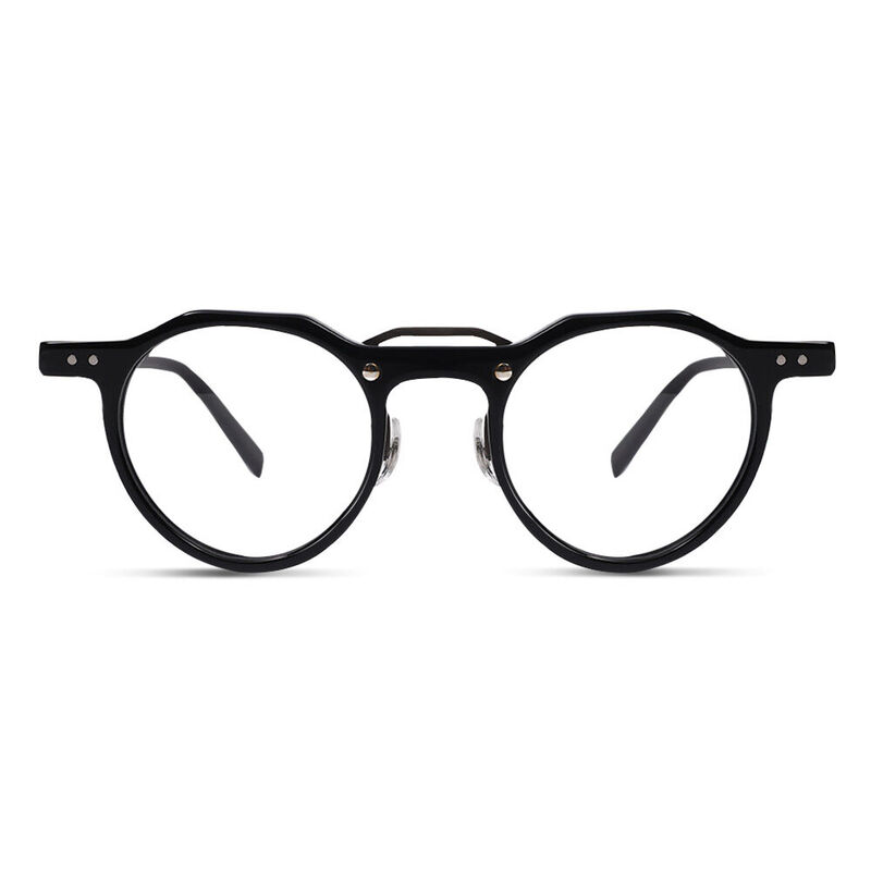 Woodr Round Black Glasses