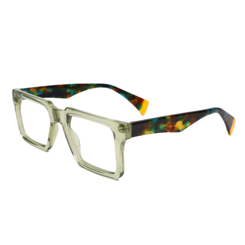 Berni Square Green Glasses