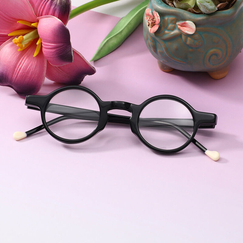 Colivv Round Black Glasses