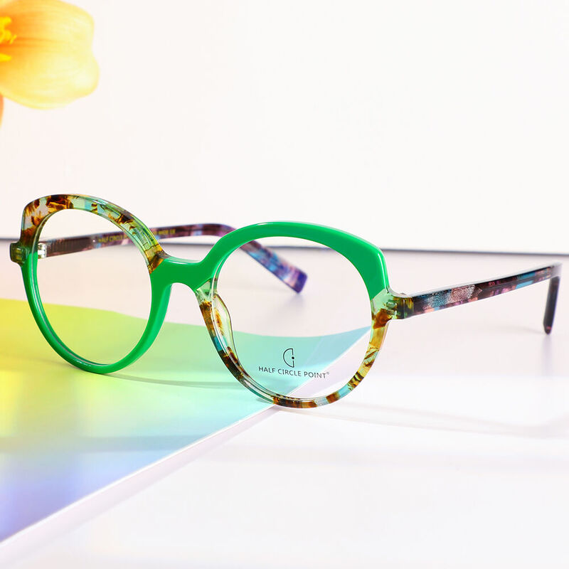 Smedle Cat Eye Green Glasses