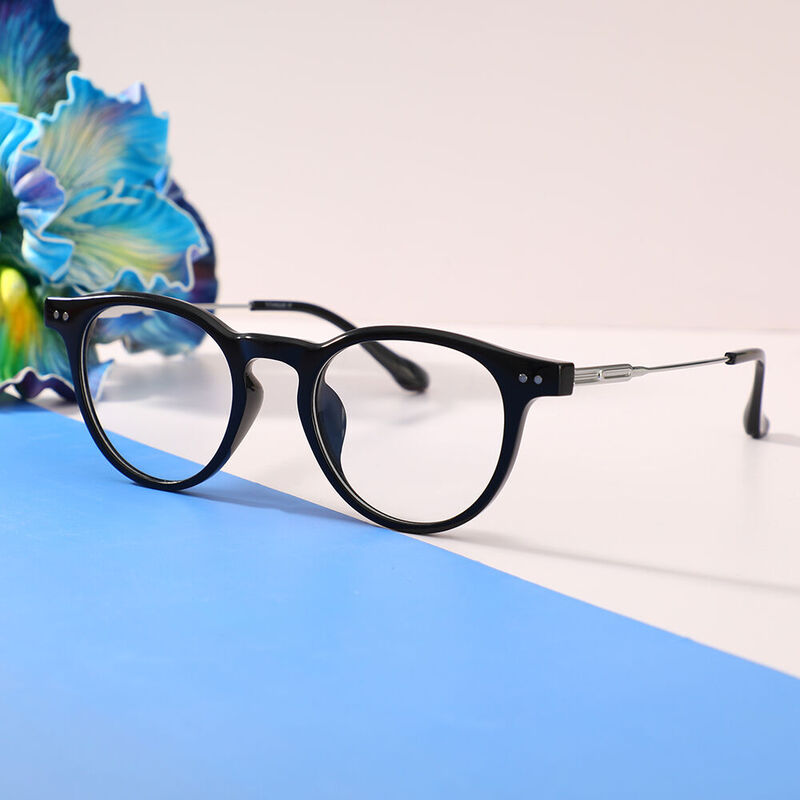 Monroe Rund Schwarz Brille