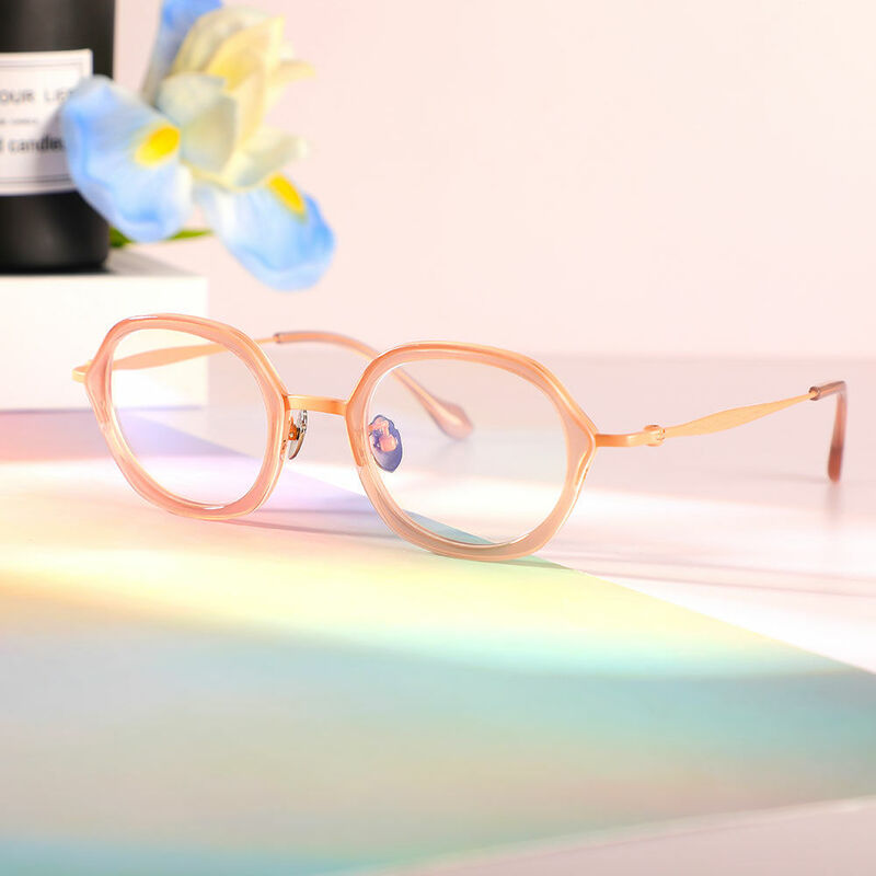 Melissa Geometric Pink Glasses