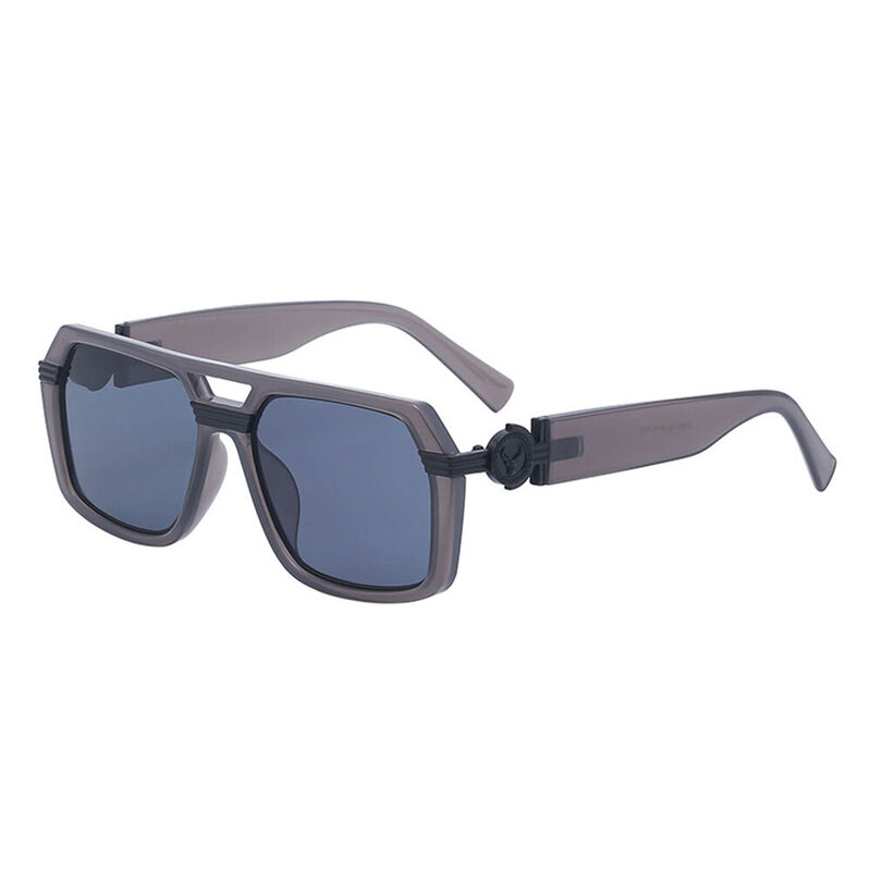 Bauhaus Aviator Gray Sunglasses