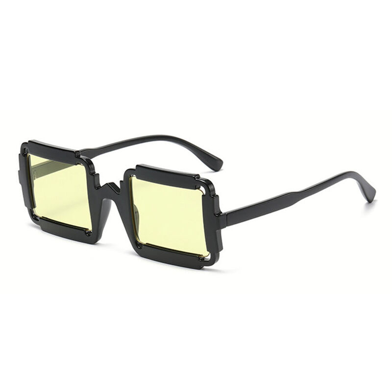 Persis Square Yellow Sunglasses