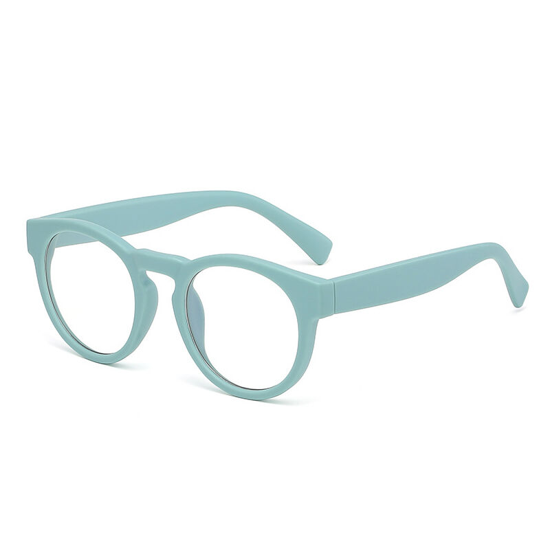 Riviere Round Blue Glasses