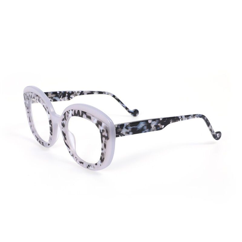 Dolores Cat Eye Leopard Glasses
