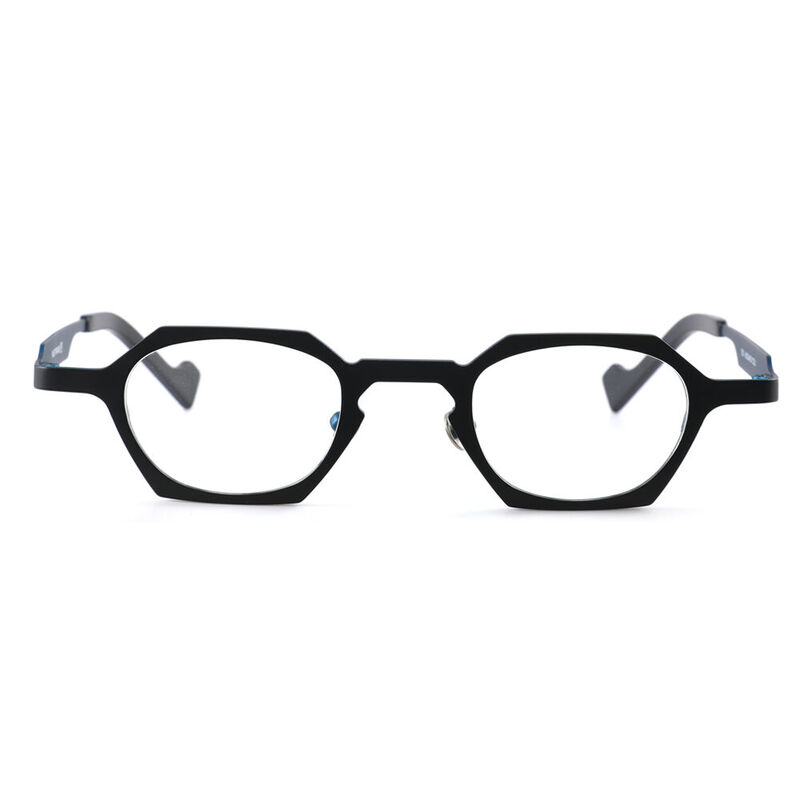 Saul Geometric Black Glasses