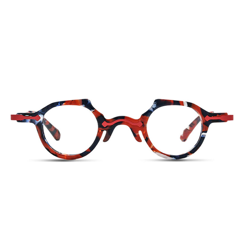 Wodeho Round Red Glasses