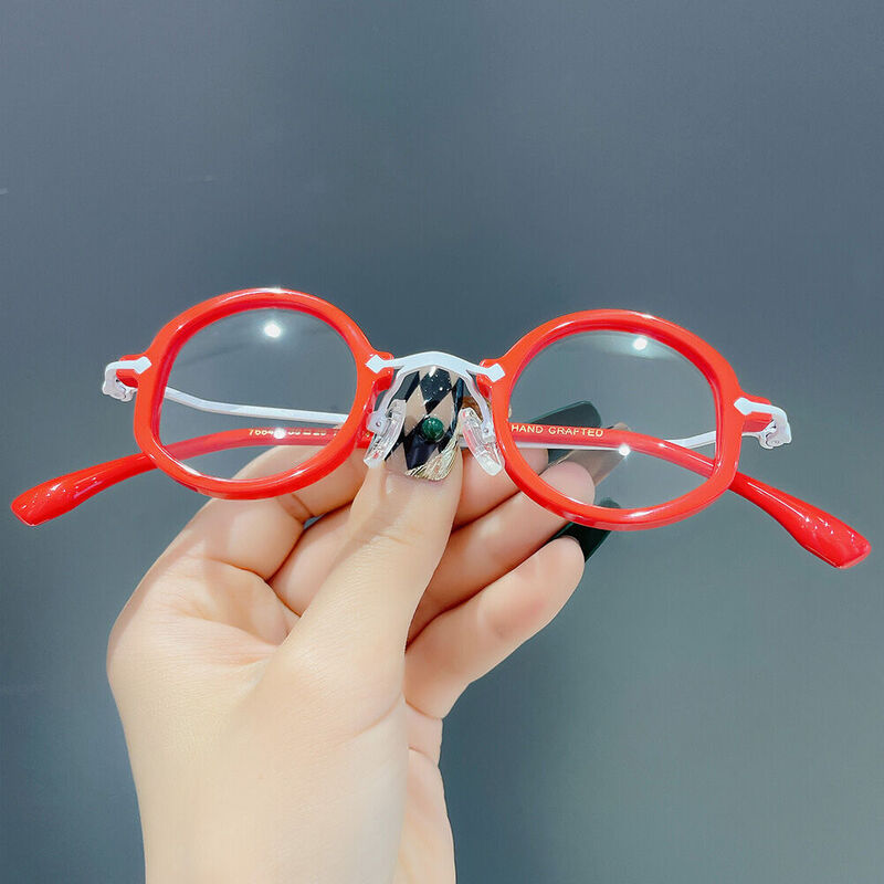 Hele Round Red Glasses